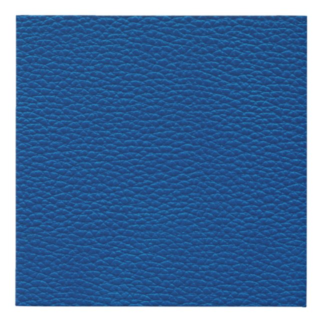 blue leather texture backgroundleather,blue,textur faux canvas print (Front)