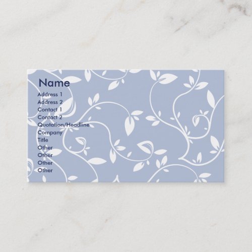Blue Leaves - Business Business Card Templates