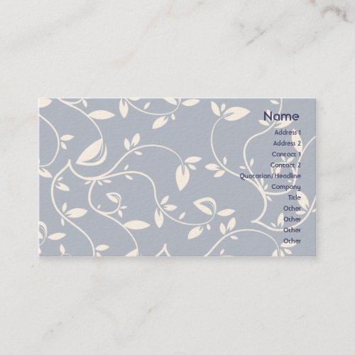 Blue Leaves - Business Business Card Templates