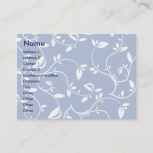 Blue Leaves - Chubby Business Card