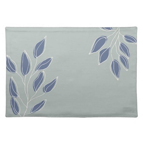 Blue Leaves Placemat