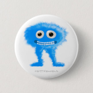 Blue Leggy Critter Pinback Button