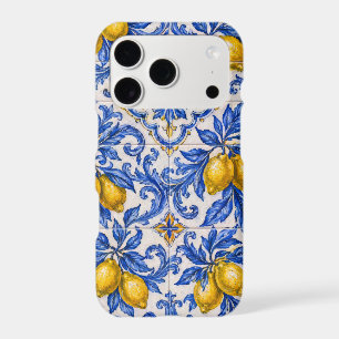 Blue Lemon Azulejo Tile iPhone 17 Pro Case