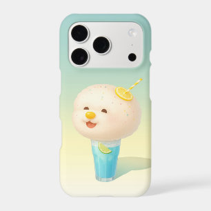 Blue Lemon Float: Smiling Bichon Cotton Candy iPhone 17 Pro Case