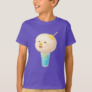 Blue Lemon Float: Smiling Bichon Cotton Candy T-Shirt