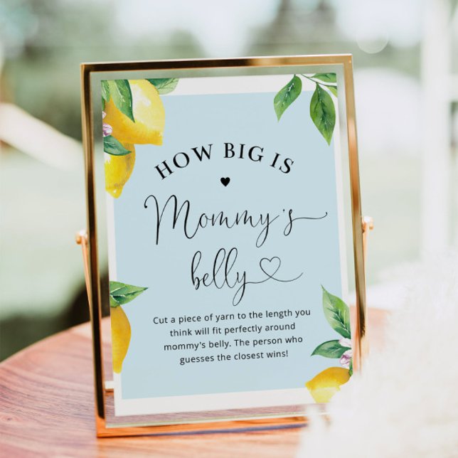 Blue lemon How big is mommy's belly Poster (Creator Uploaded)