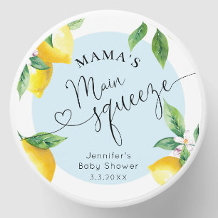 Blue lemon mamas main squeeze baby shower mini candle favors