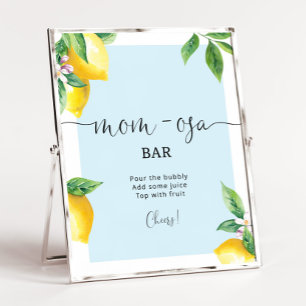 Blue Lemon Mom-osa bar Poster