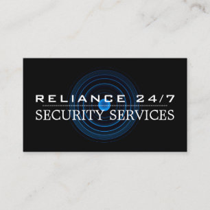Blue Lens, Security Service Business Card