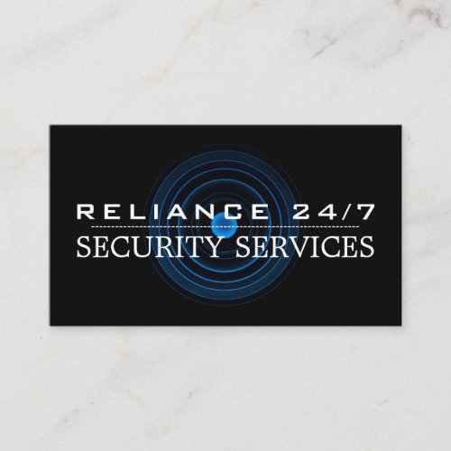 Blue Lens Security Service Business Card