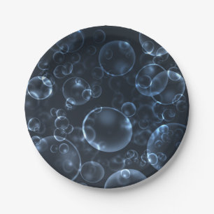 Blue lenses, bokeh paper plates