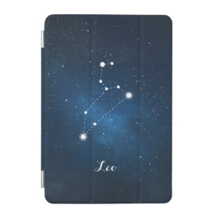 Blue Leo Zodiac Sign Constellation iPad Mini Cover
