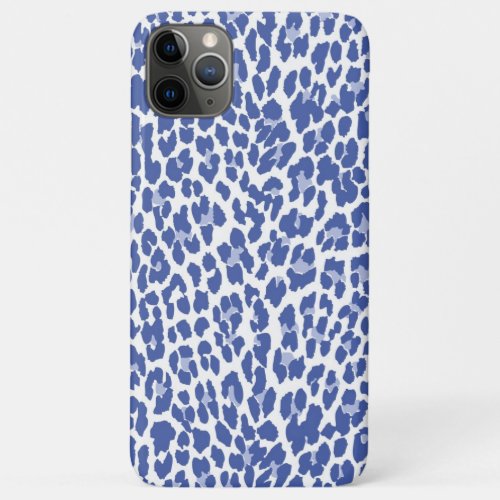 Blue Leopard Pattern iPhone 11 Pro Max Case