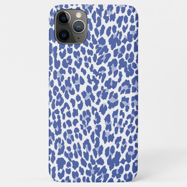 Blue Leopard Pattern Case-Mate iPhone Case (Back)