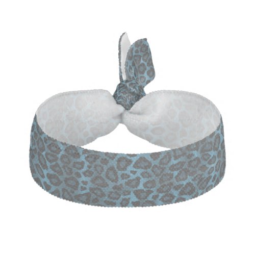Blue Leopard Pattern Elastic Hair Tie