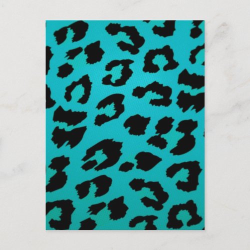 BLUE LEOPARD POSTCARD