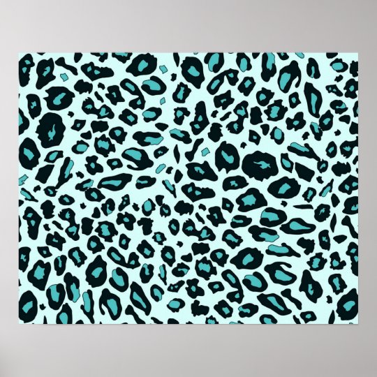 blue leopard print pants