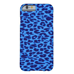 Blue Leopard Print Barely There iPhone 6 Case