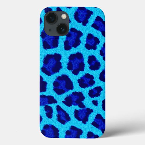 Blue Leopard Print iPad  Case