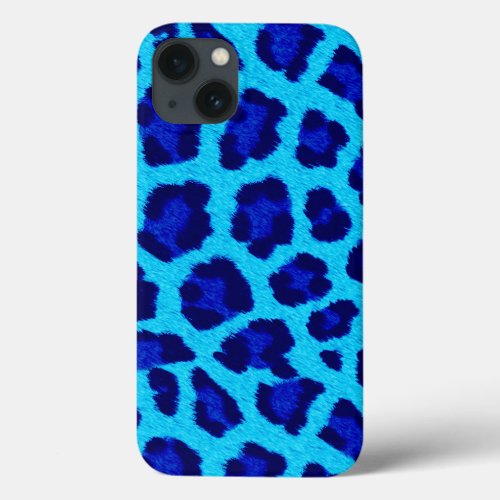 Blue Leopard Print iPad Mini Case