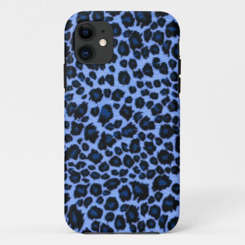 Blue Leopard Print iPhone 5 Case