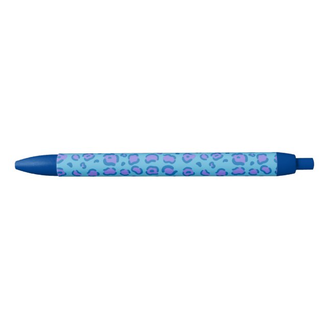 Blue Leopard Print Pen (Front)