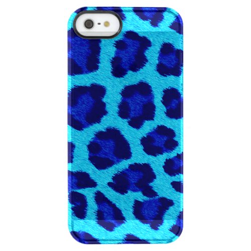 Blue Leopard Print Phone Case