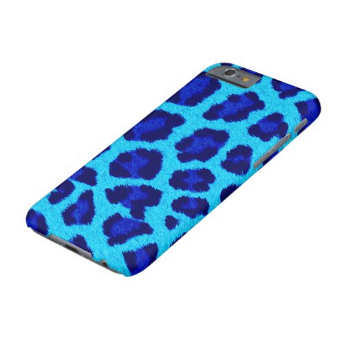 Blue Leopard Print Phone Case