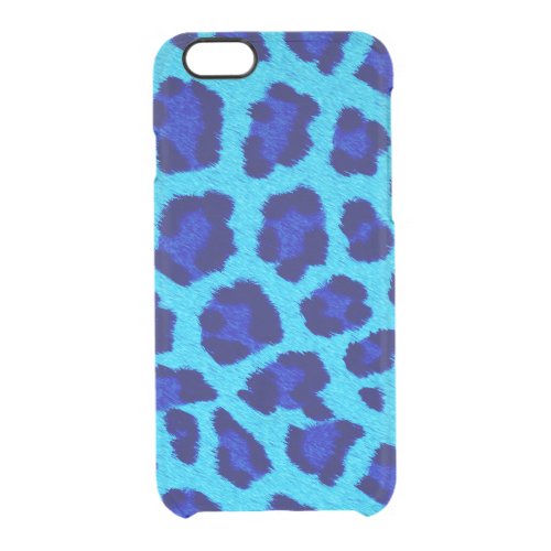 Blue Leopard Print Phone Case