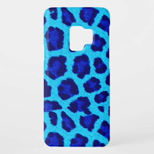 Blue Leopard Print Phone Case