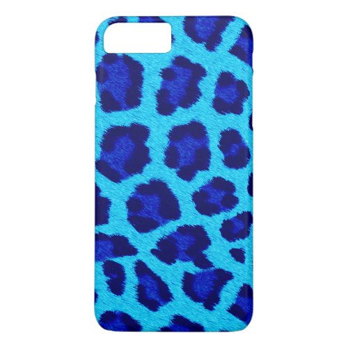 Blue Leopard Print Phone Case