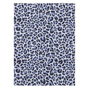Blue Leopard Print Tablecloth