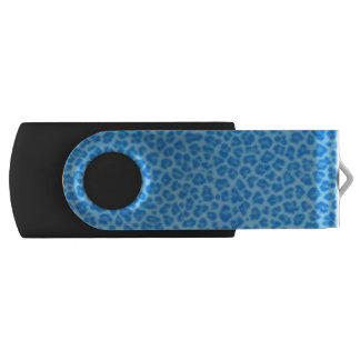 Blue Leopard Print USB Flash Drive