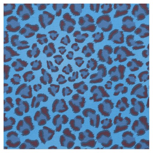 blue leopard texture pattern fabric