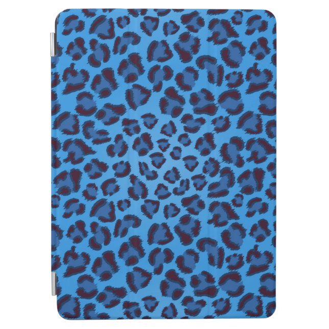 blue leopard texture pattern iPad air cover (Front)