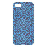 blue leopard texture pattern iPhone SE/8/7 case