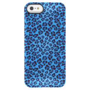 blue leopard texture pattern permafrost iPhone SE/5/5s case