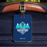 Blue Let The Adventure Begin Luggage Luggage Tag at Zazzle