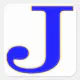 Blue Letter J Sticker | Zazzle
