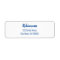 Blue Lettering Family Name Return Address Label