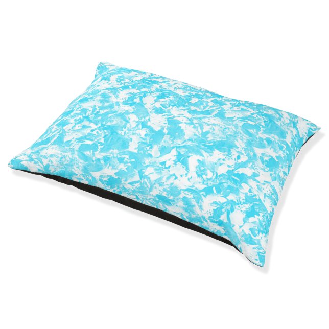 Blue Lettuce Pet Bed (Angled)