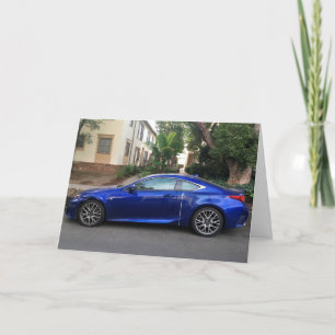 Blue Lexus Bird lover birthday card