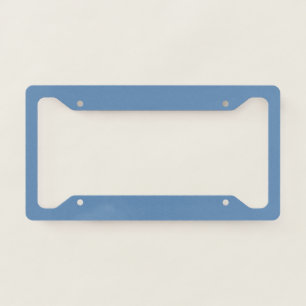 Blue Lichen Solid Color Print, Light Blue Gray Lic License Plate Frame