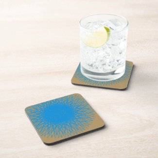 blue light aqua 7 coaster