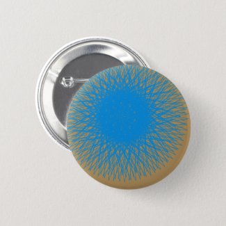 blue light aqua 7 pinback button