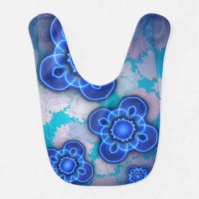 Blue light baby bib (Front)