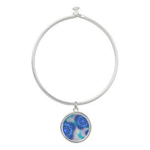 Blue light bangle bracelet