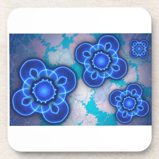 Blue light beverage coaster (Front)