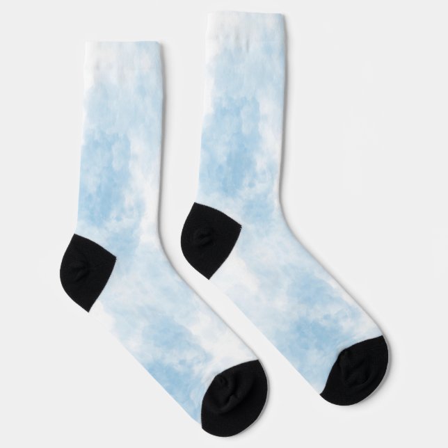 Blue & light blue socks (Right)