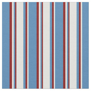 Blue, Light Cyan, and Maroon Colored Pattern Fabric